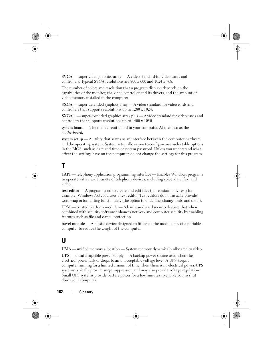 Dell Vostro 500 (Mid 2009) User Manual | Page 162 / 170