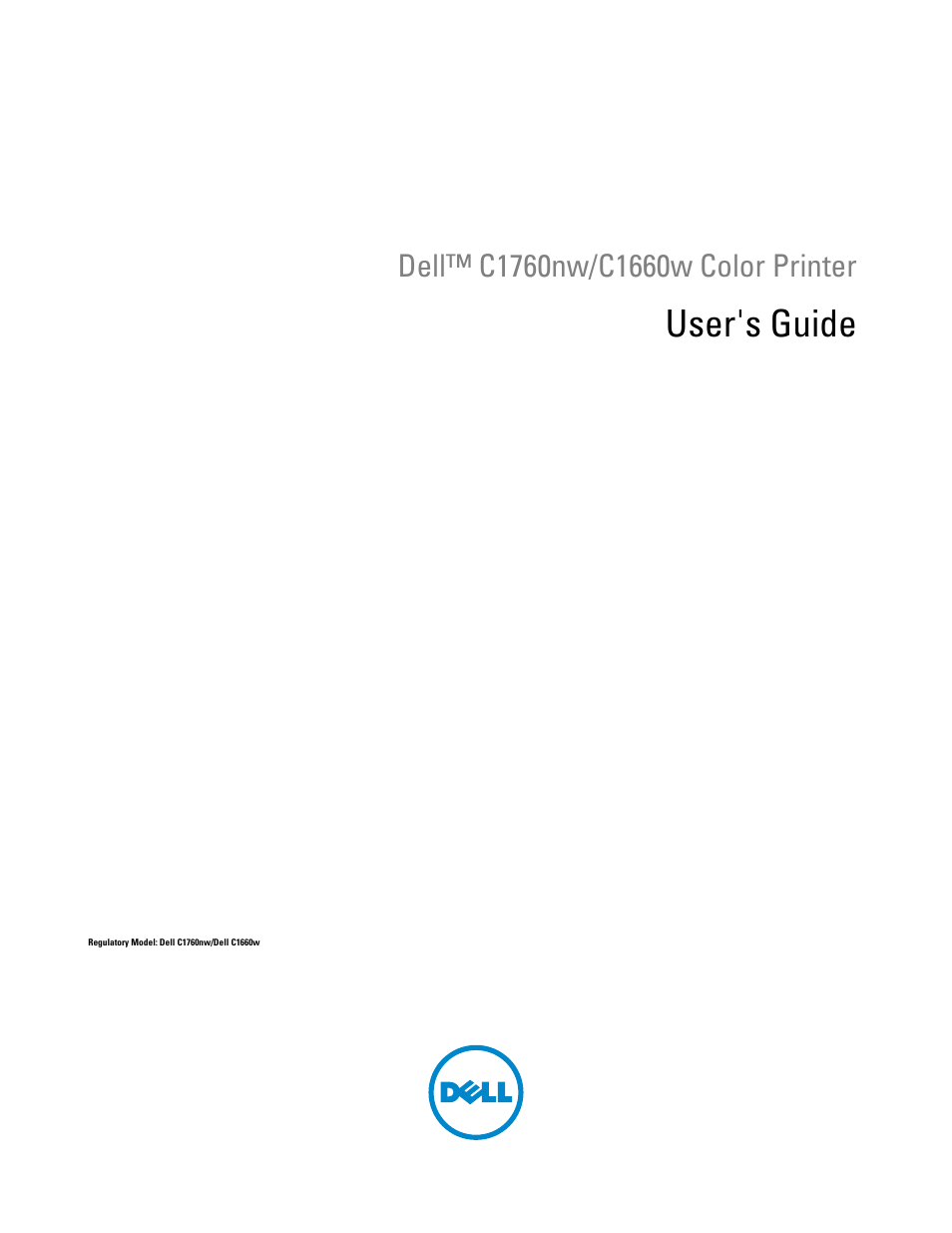 Dell C1760NW Color Laser Printer User Manual | 240 pages