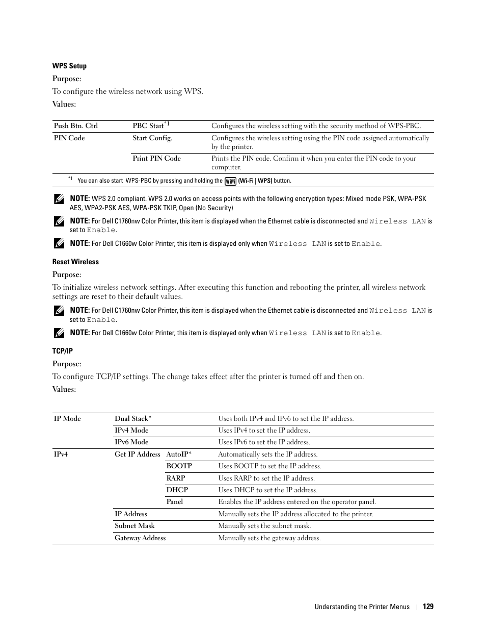 Dell C1760NW Color Laser Printer User Manual | Page 131 / 240