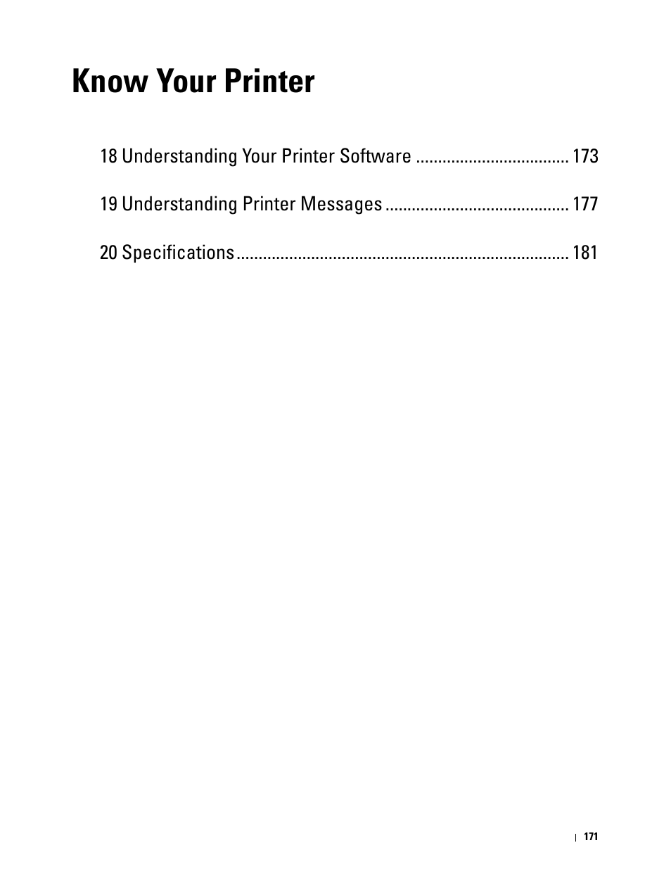 Know your printer | Dell C1760NW Color Laser Printer User Manual | Page 173 / 240