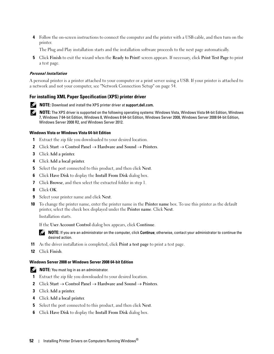 Dell C1760NW Color Laser Printer User Manual | Page 54 / 240