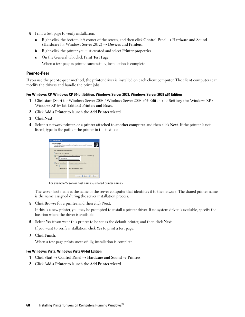 Peer-to-peer | Dell C1760NW Color Laser Printer User Manual | Page 70 / 240