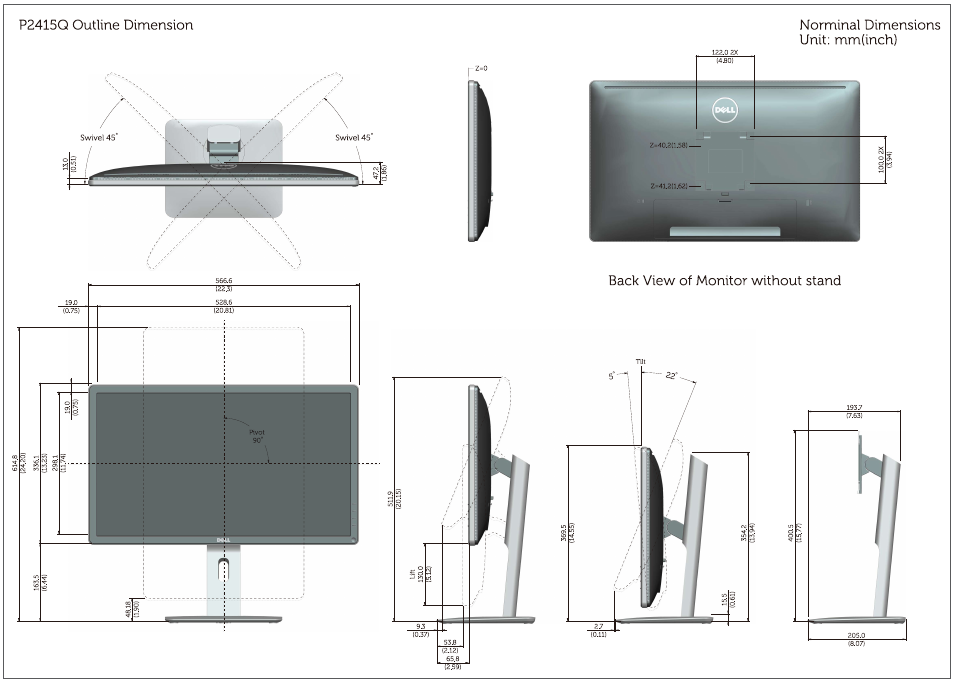 P2415q e-doc_0903 | Dell P2415Q Monitor User Manual | Page 2 / 2