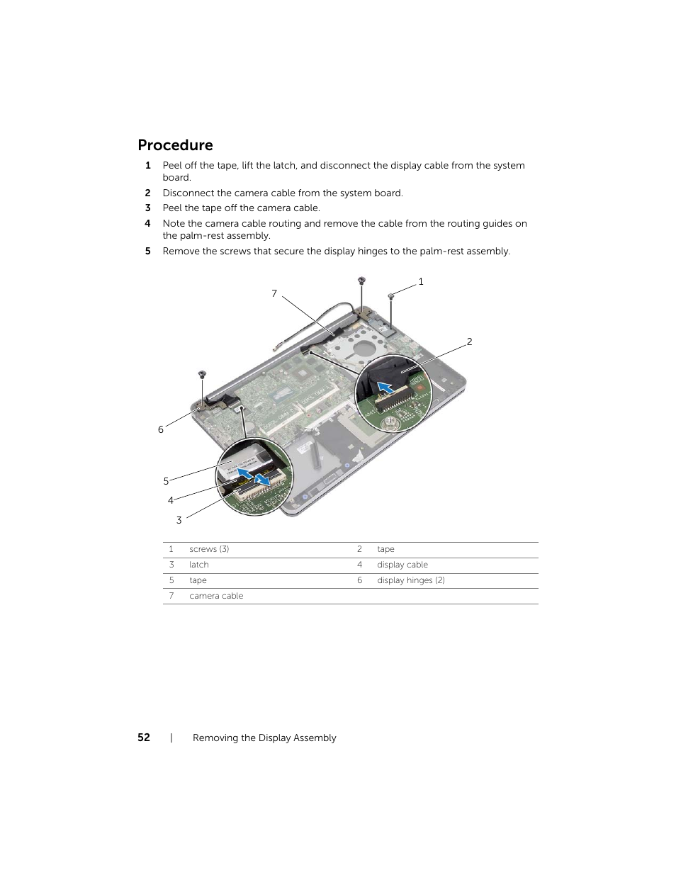 Procedure | Dell Inspiron 15 (7537, Mid 2013) User Manual | Page 52 / 71