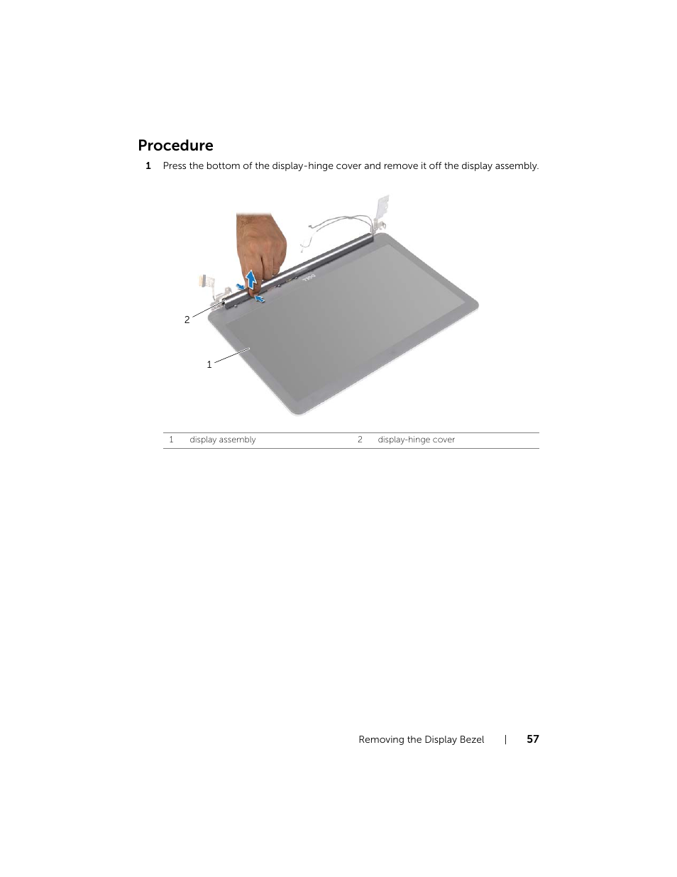 Procedure | Dell Inspiron 15 (7537, Mid 2013) User Manual | Page 57 / 71