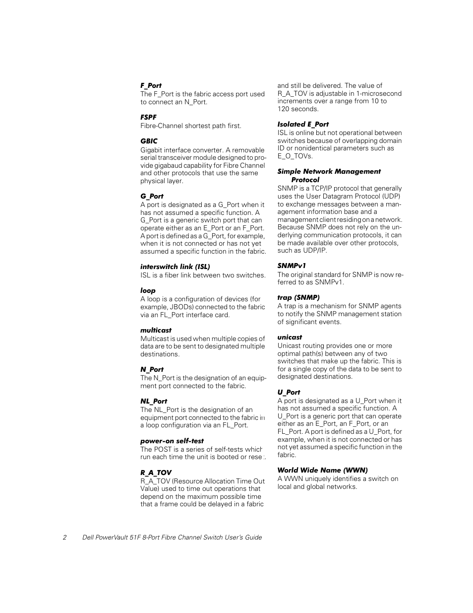 Dell PowerVault 50F (Fibre Channel Switch) User Manual | Page 50 / 53