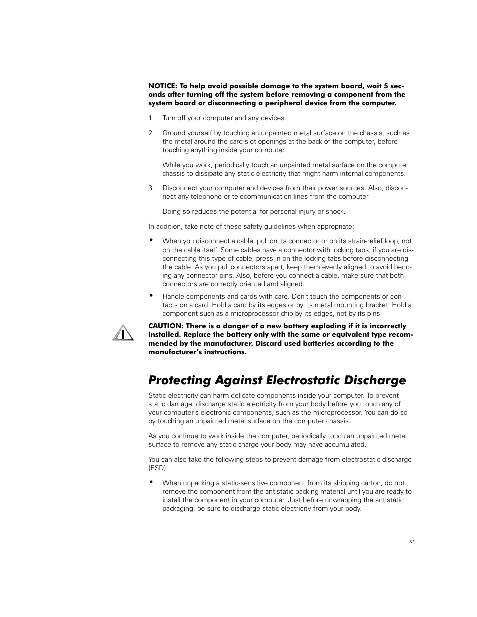 Protecting against electrostatic discharge | Dell PowerVault 50F (Fibre Channel Switch) User Manual | Page 9 / 53