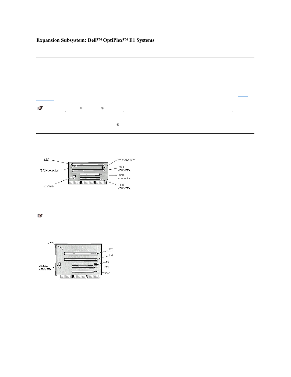 Expansion subsystem: dell™ optiplex™ e1 systems | Dell OptiPlex E1 User Manual | Page 31 / 75