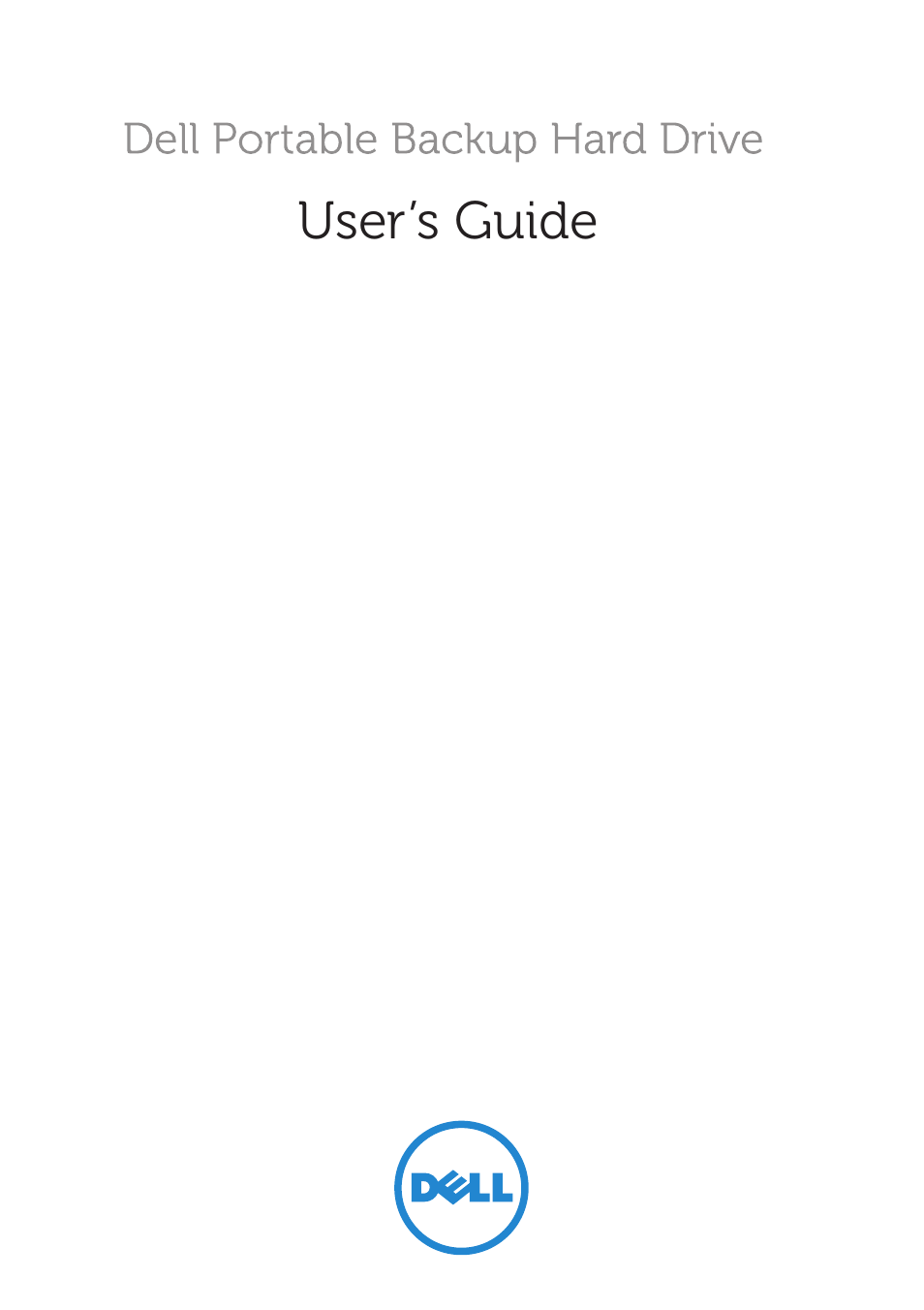 Dell Portable Backup Hard Drive User Manual | 13 pages