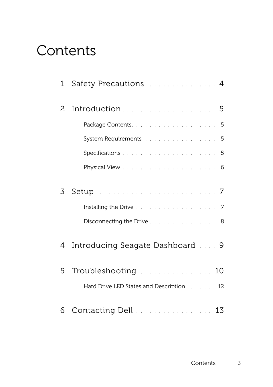 Dell Portable Backup Hard Drive User Manual | Page 3 / 13