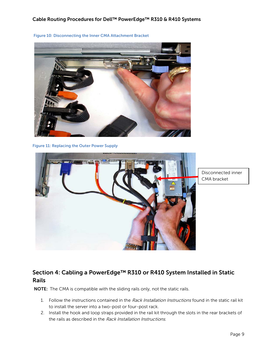 Figure 11: replacing the outer power supply | Dell PowerEdge Rack Enclosure 4820 User Manual | Page 11 / 12