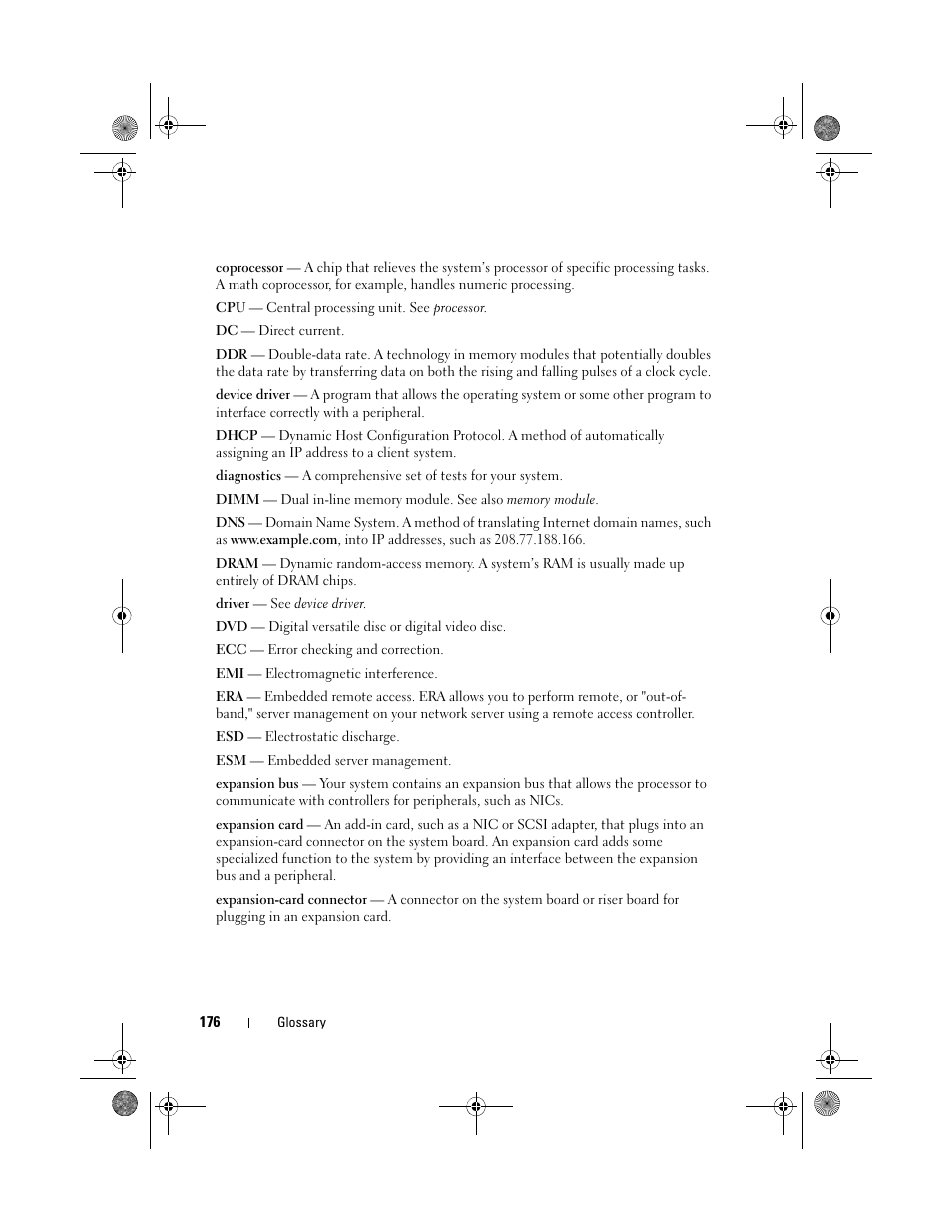 Dell PowerEdge R410 User Manual | Page 176 / 190