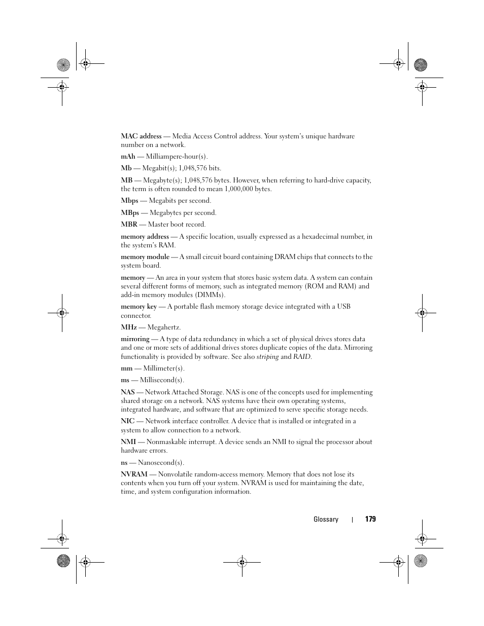 Dell PowerEdge R410 User Manual | Page 179 / 190