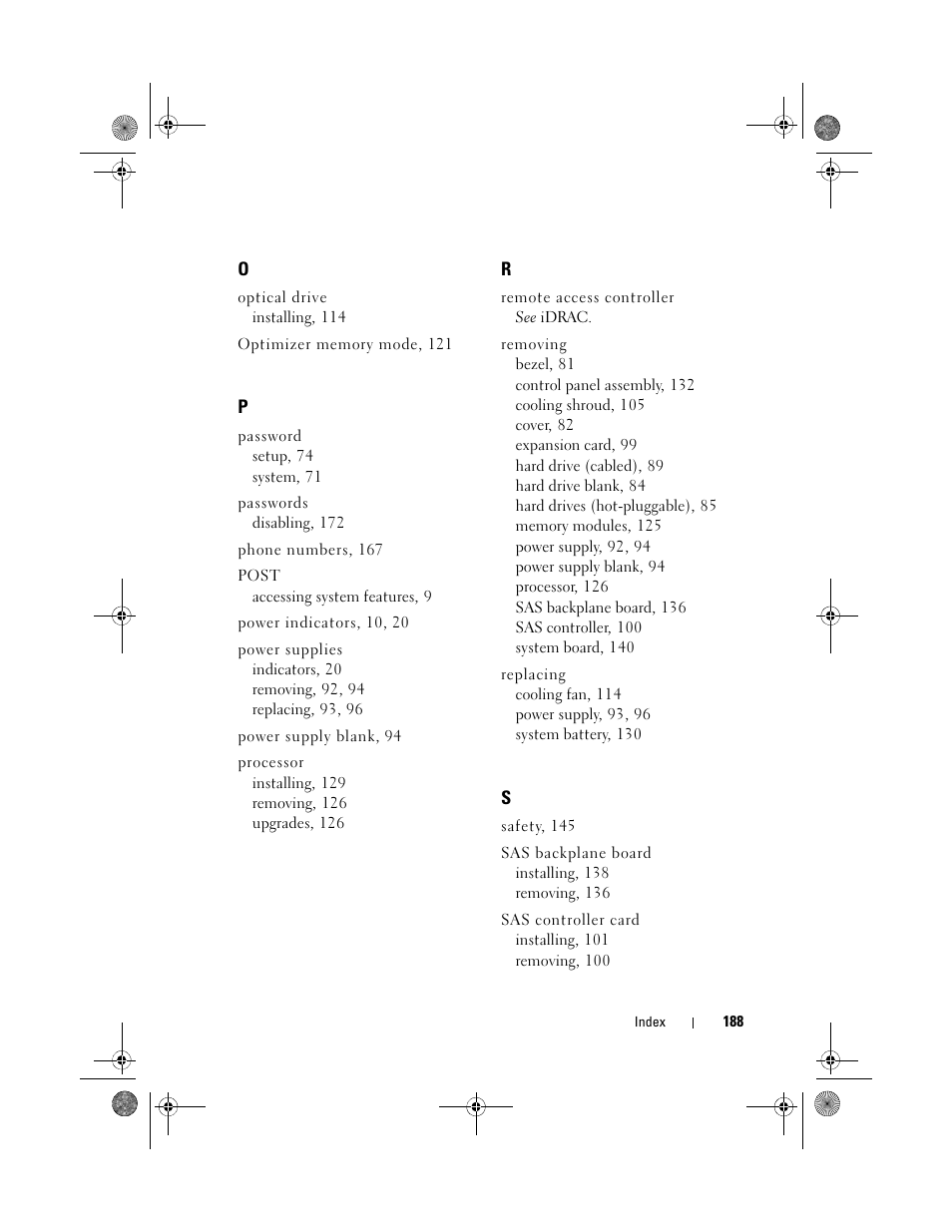 Dell PowerEdge R410 User Manual | Page 188 / 190