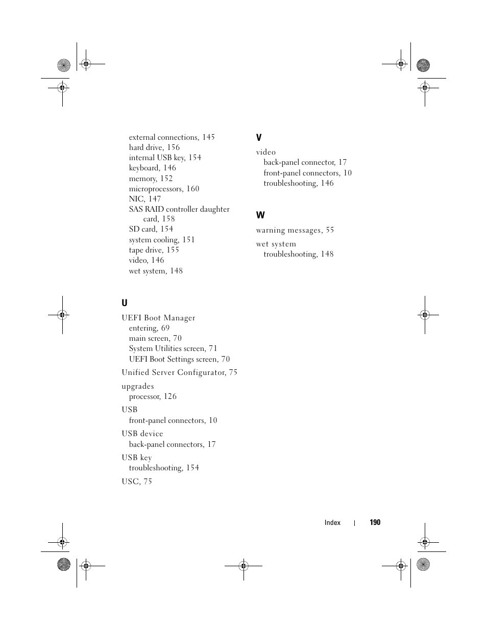 Dell PowerEdge R410 User Manual | Page 190 / 190