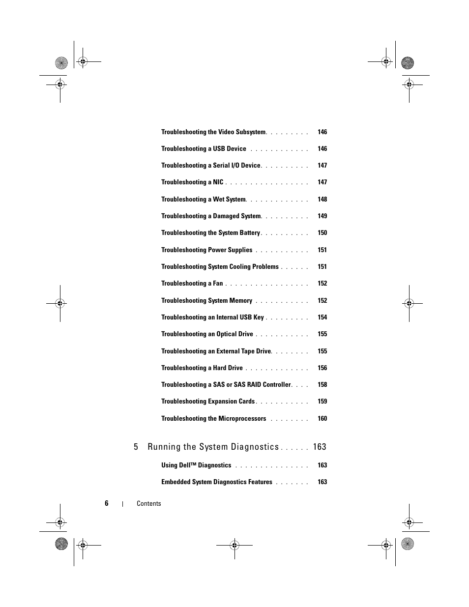 5running the system diagnostics | Dell PowerEdge R410 User Manual | Page 6 / 190