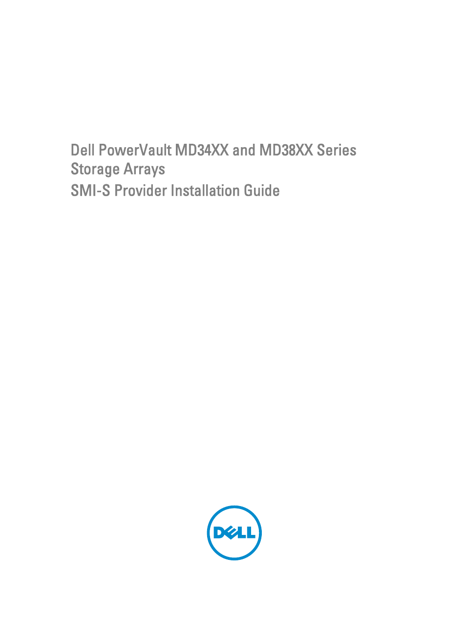 Dell PowerVault MD3860f User Manual | 11 pages