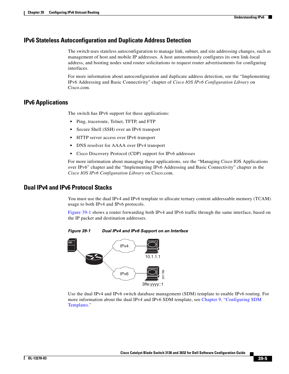 Ipv6 applications, Dual ipv4 and ipv6 protocol stacks | Dell POWEREDGE M1000E User Manual | Page 1005 / 1316