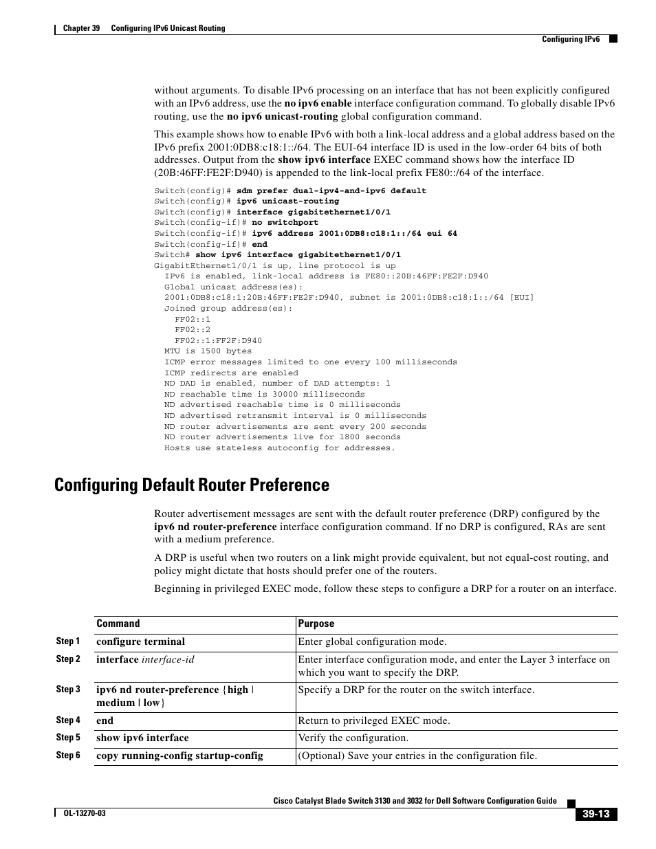 Configuring default router preference | Dell POWEREDGE M1000E User Manual | Page 1013 / 1316