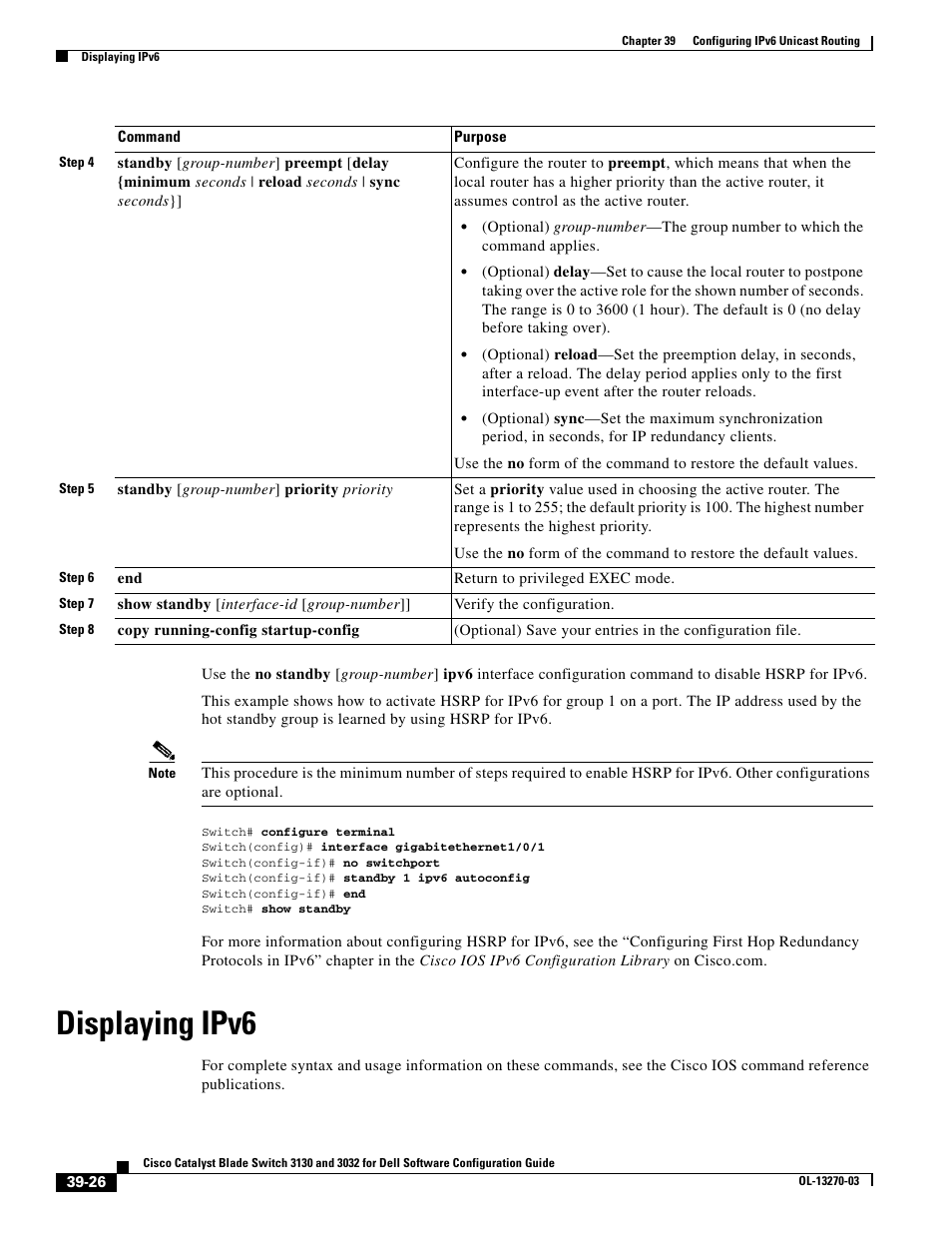 Displaying ipv6 | Dell POWEREDGE M1000E User Manual | Page 1026 / 1316