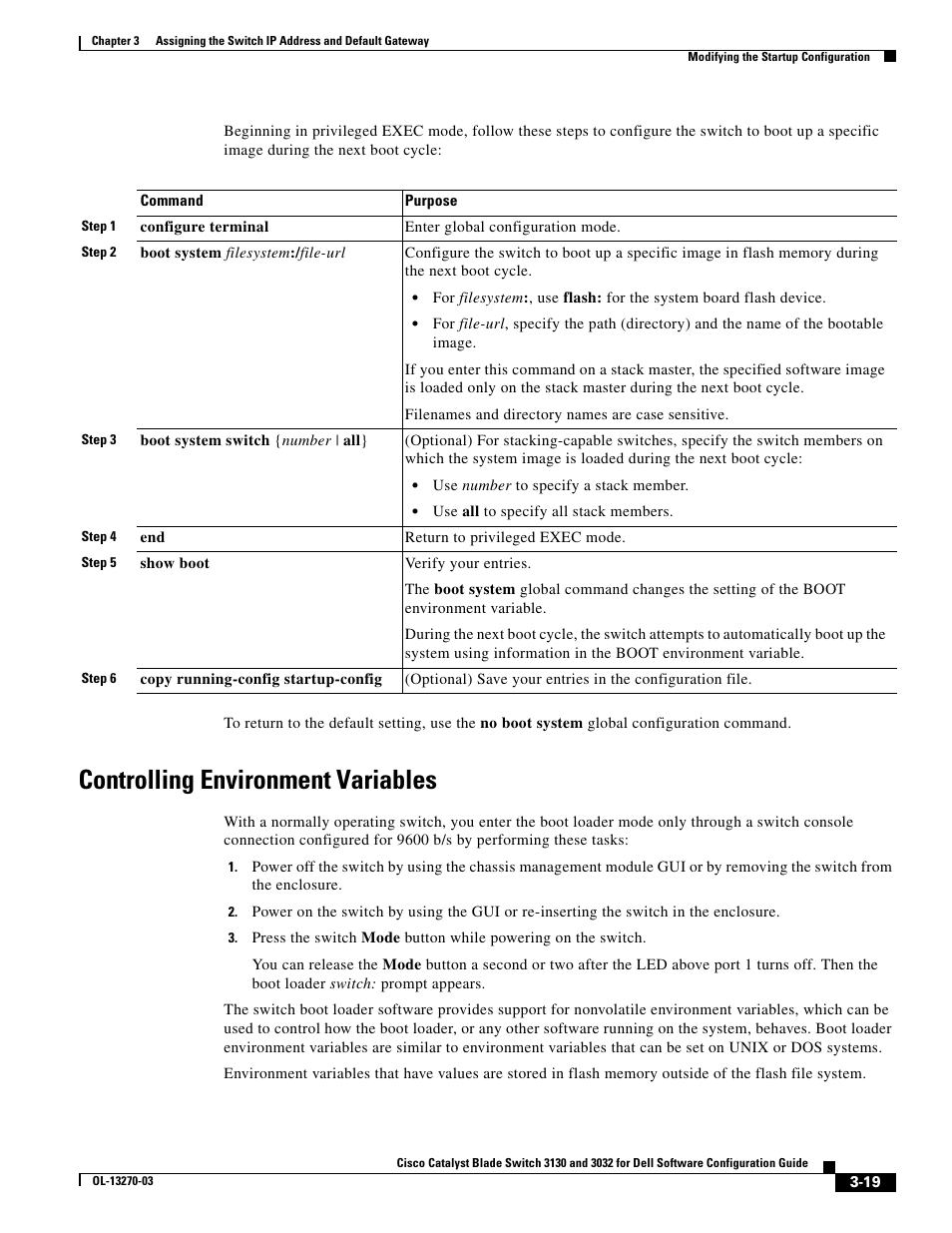 Controlling environment variables | Dell POWEREDGE M1000E User Manual | Page 103 / 1316