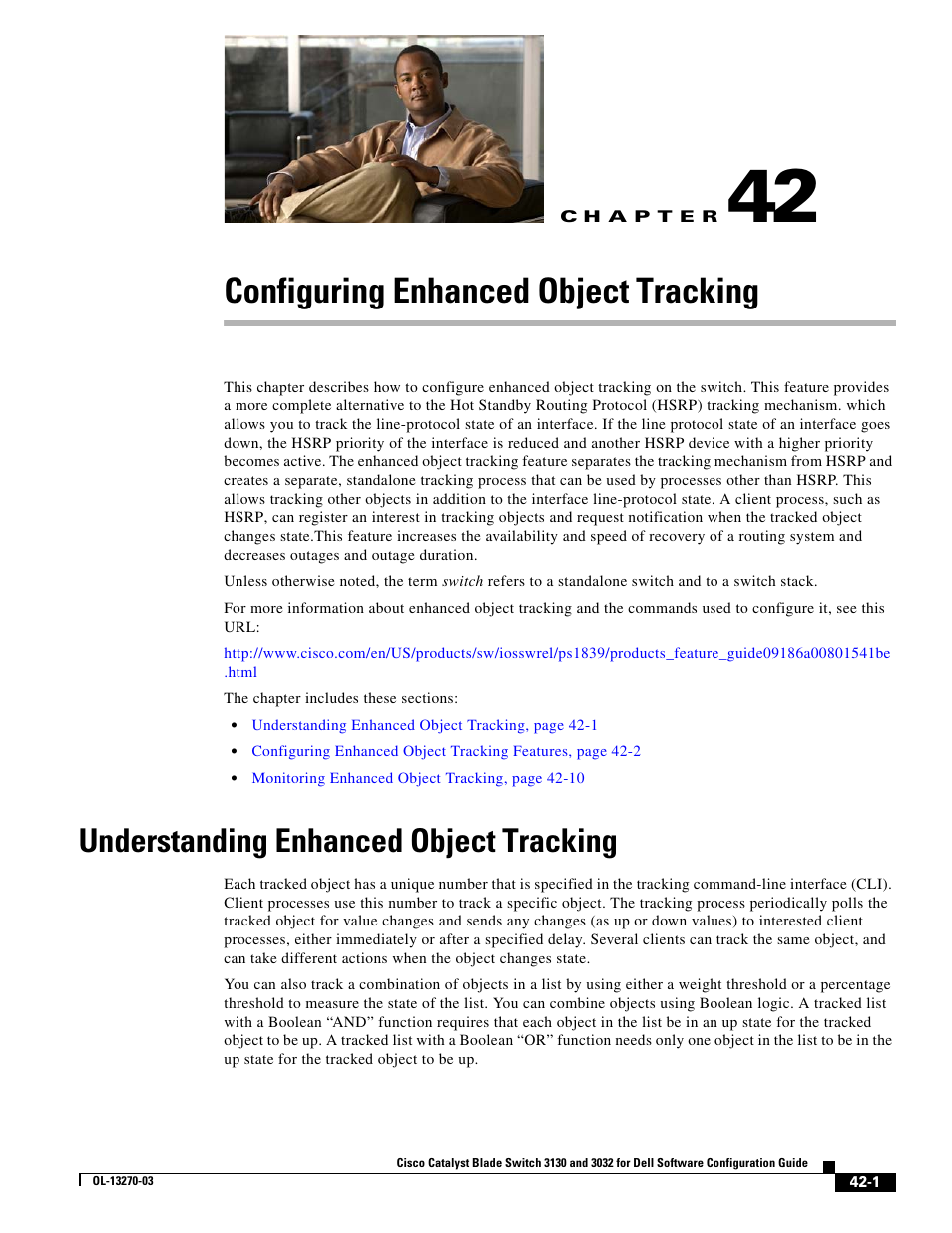 Configuring enhanced object tracking, Understanding enhanced object tracking, C h a p t e r | Dell POWEREDGE M1000E User Manual | Page 1059 / 1316