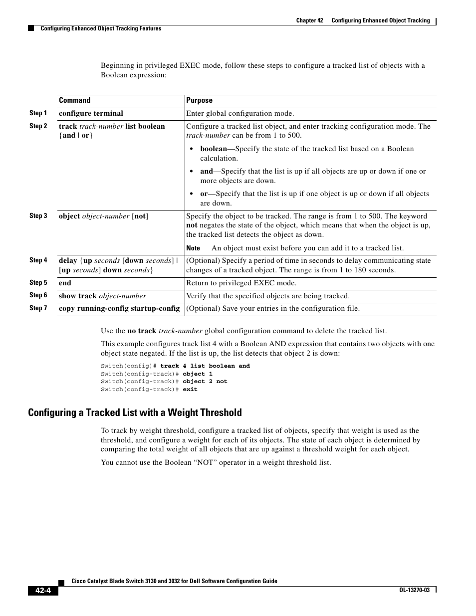 Configuring a tracked list with a weight threshold | Dell POWEREDGE M1000E User Manual | Page 1062 / 1316