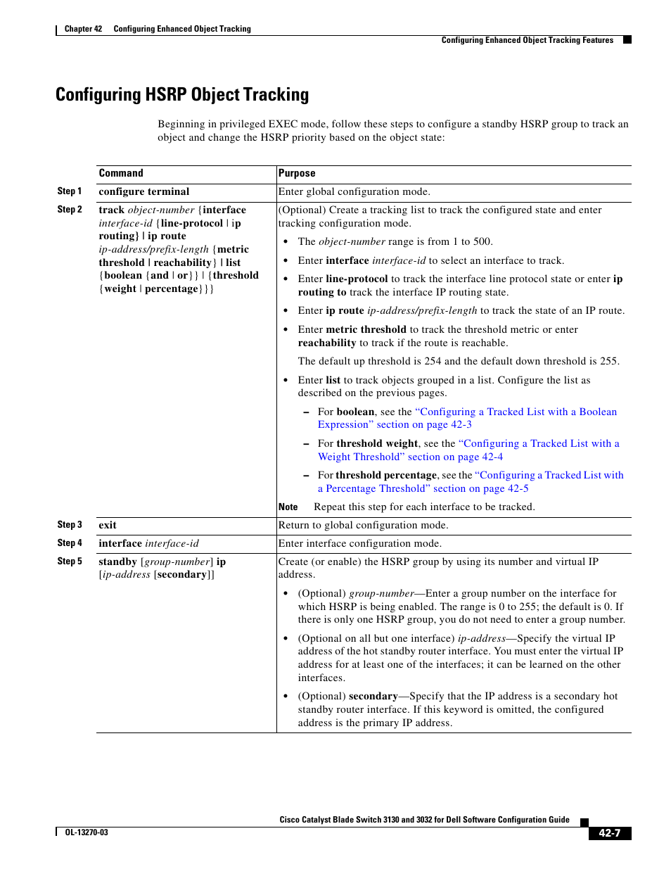 Configuring hsrp object tracking | Dell POWEREDGE M1000E User Manual | Page 1065 / 1316