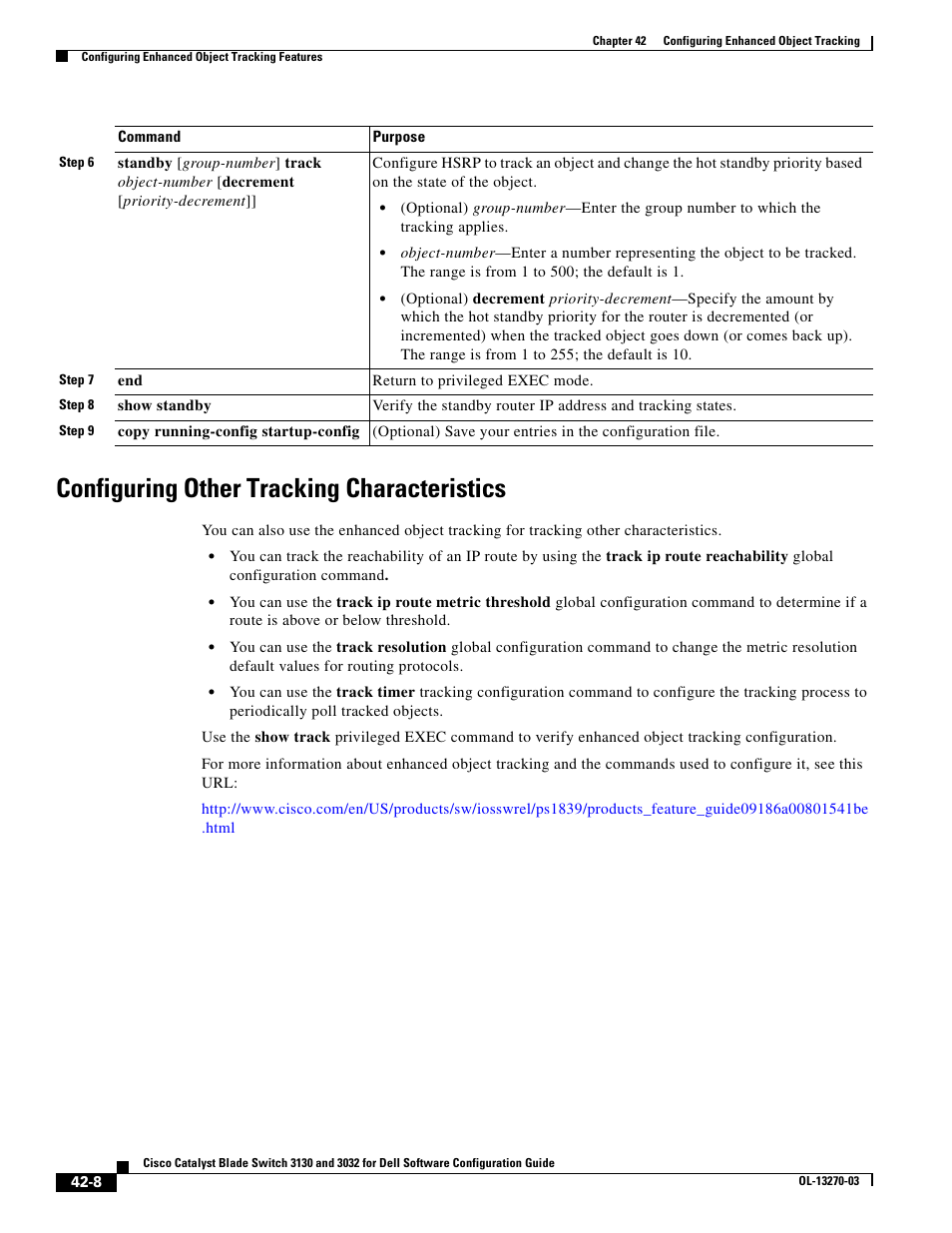 Configuring other tracking characteristics | Dell POWEREDGE M1000E User Manual | Page 1066 / 1316