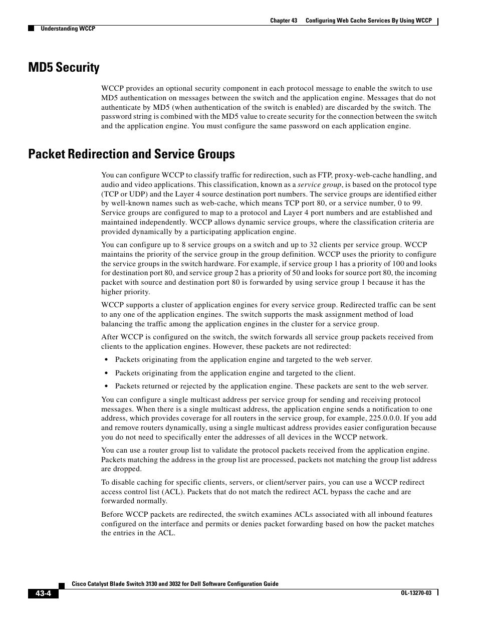 Md5 security, Packet redirection and service groups | Dell POWEREDGE M1000E User Manual | Page 1072 / 1316