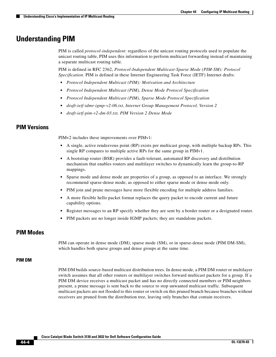 Understanding pim, Pim versions, Pim modes | Dell POWEREDGE M1000E User Manual | Page 1082 / 1316