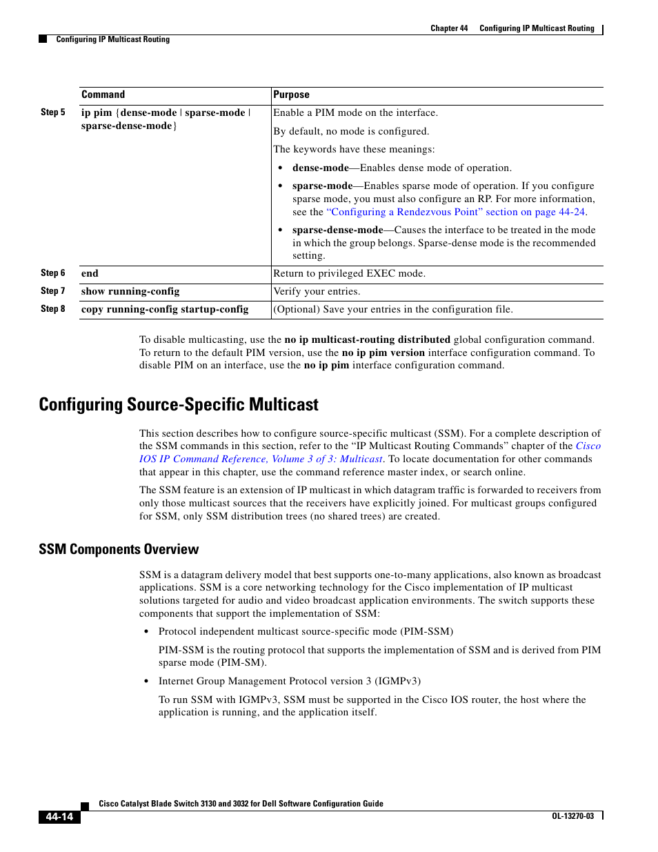 Configuring source-specific multicast, Ssm components overview | Dell POWEREDGE M1000E User Manual | Page 1092 / 1316