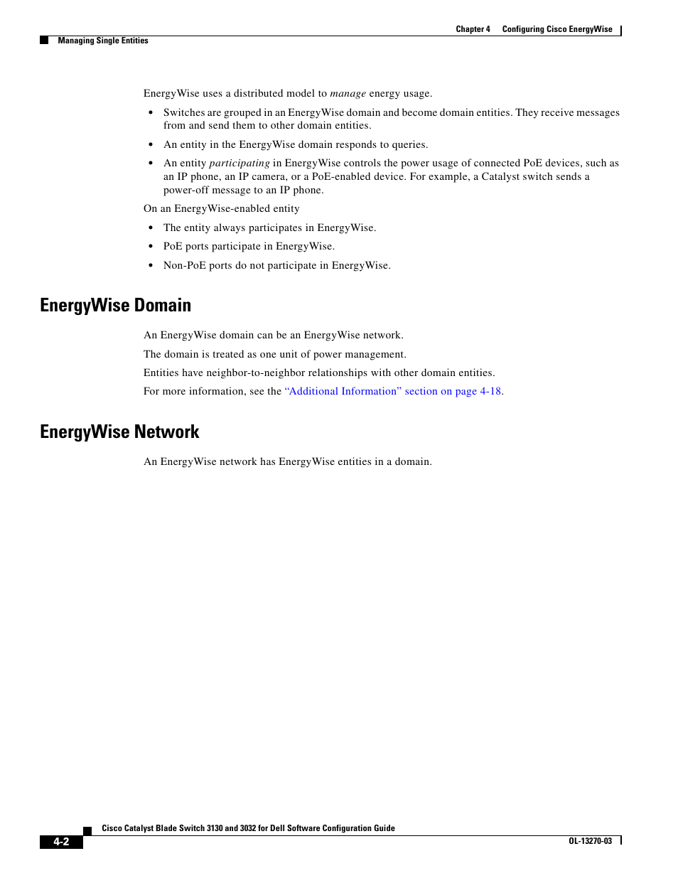 Energywise domain, Energywise network | Dell POWEREDGE M1000E User Manual | Page 110 / 1316