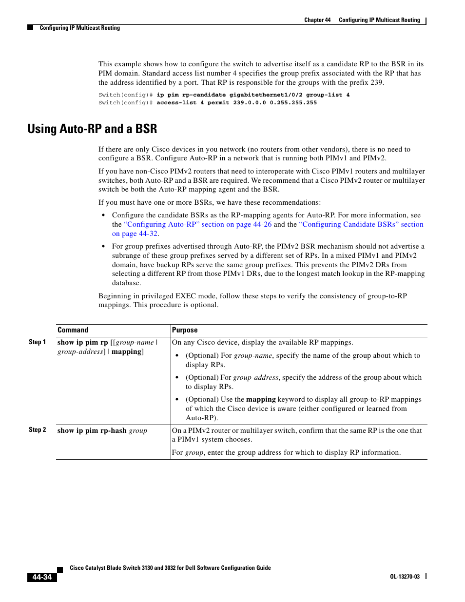 Using auto-rp and a bsr, Using | Dell POWEREDGE M1000E User Manual | Page 1112 / 1316