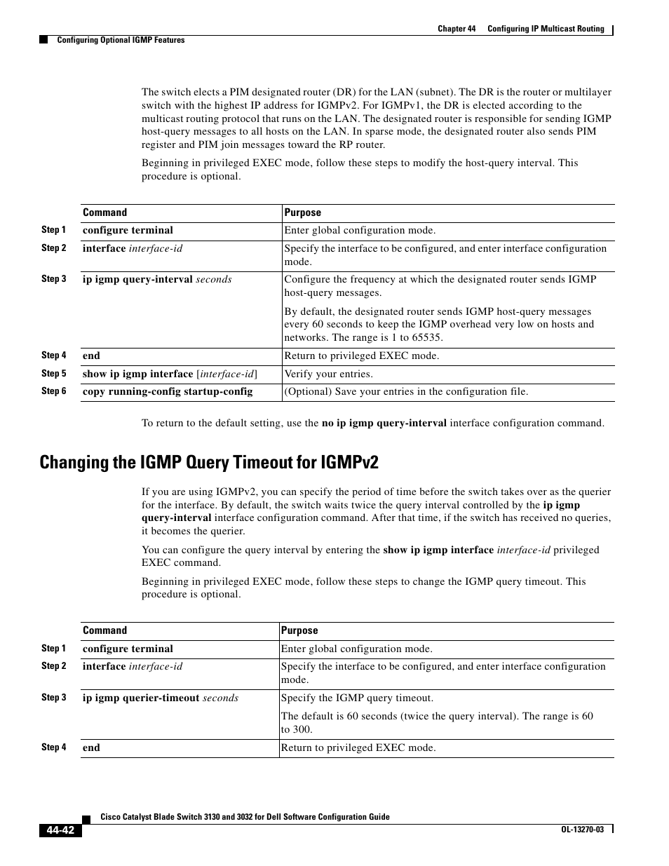 Changing the igmp query timeout for igmpv2 | Dell POWEREDGE M1000E User Manual | Page 1120 / 1316