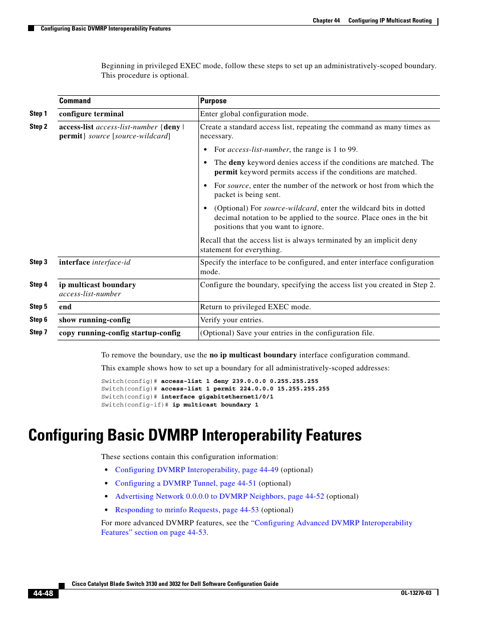 Configuring basic dvmrp interoperability features | Dell POWEREDGE M1000E User Manual | Page 1126 / 1316