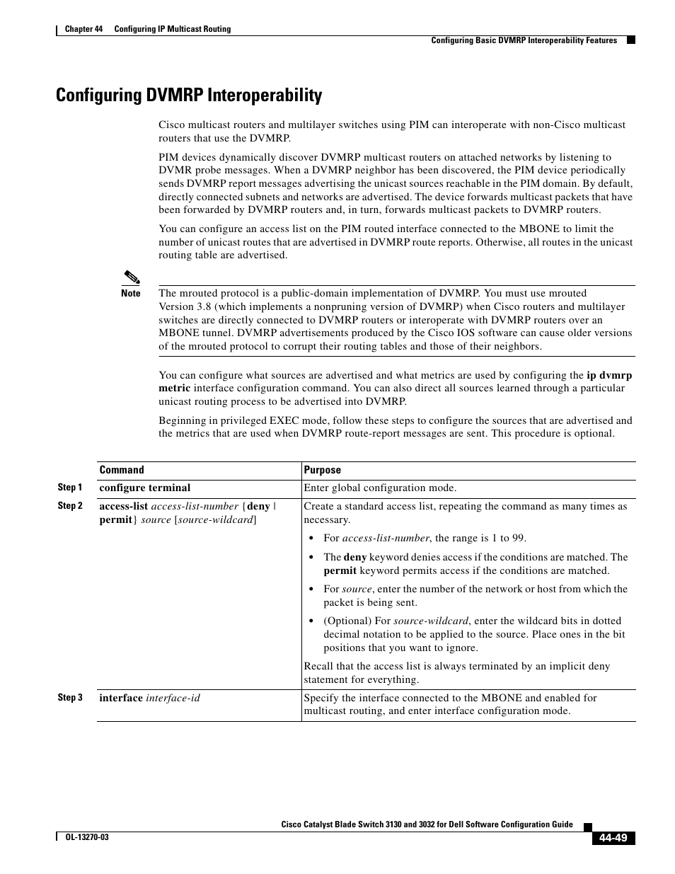 Configuring dvmrp interoperability | Dell POWEREDGE M1000E User Manual | Page 1127 / 1316