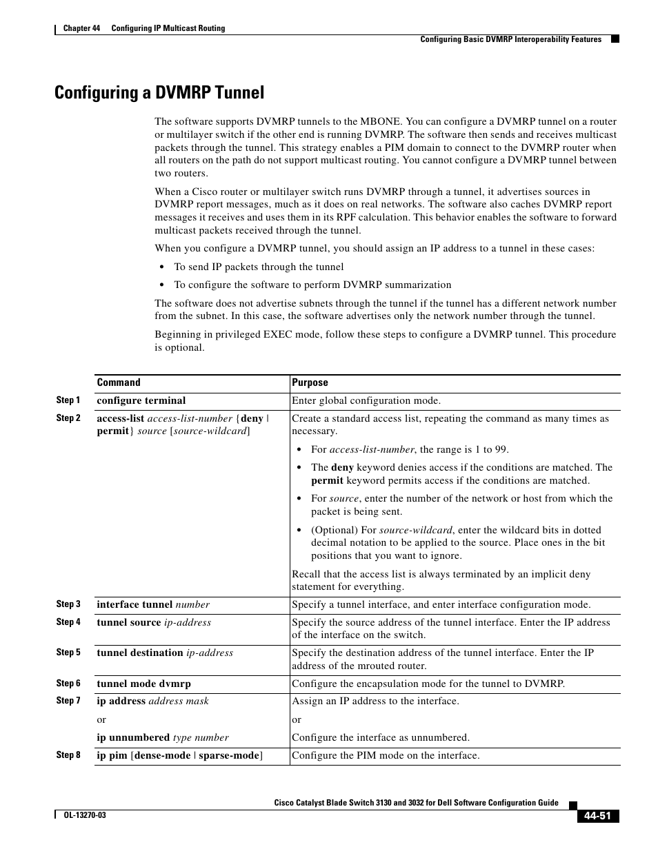 Configuring a dvmrp tunnel | Dell POWEREDGE M1000E User Manual | Page 1129 / 1316