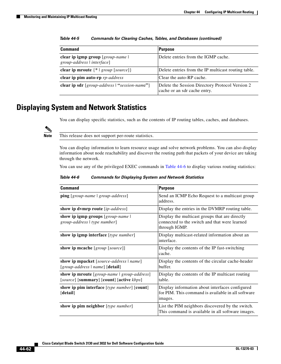 Displaying system and network statistics | Dell POWEREDGE M1000E User Manual | Page 1140 / 1316