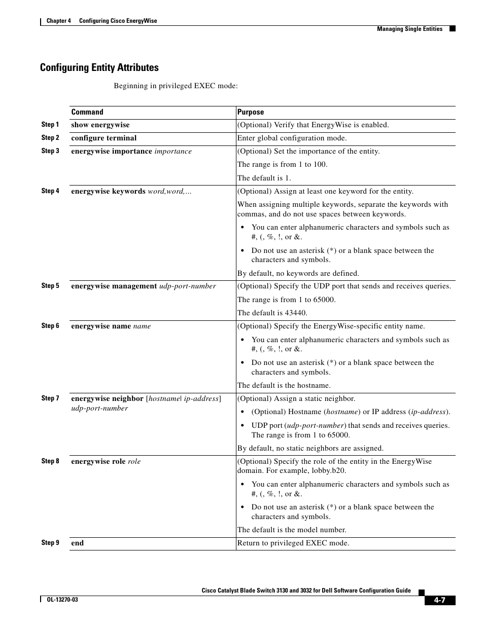 Configuring entity attributes | Dell POWEREDGE M1000E User Manual | Page 115 / 1316