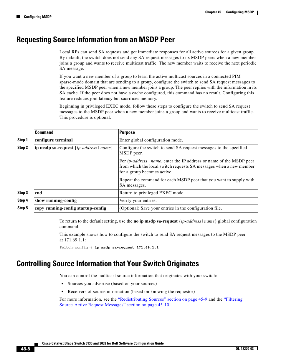 Requesting source information from an msdp peer | Dell POWEREDGE M1000E User Manual | Page 1150 / 1316