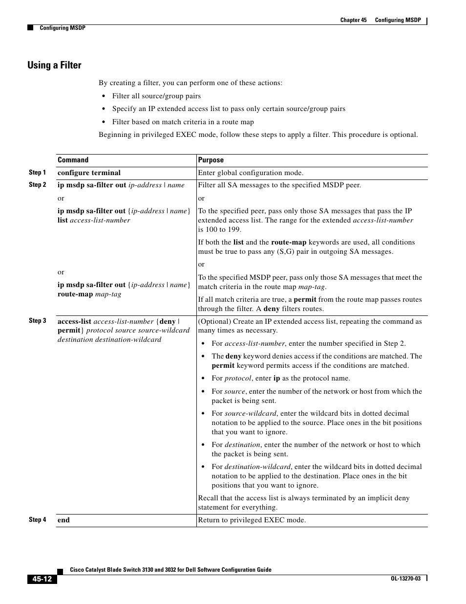 Using a filter | Dell POWEREDGE M1000E User Manual | Page 1154 / 1316