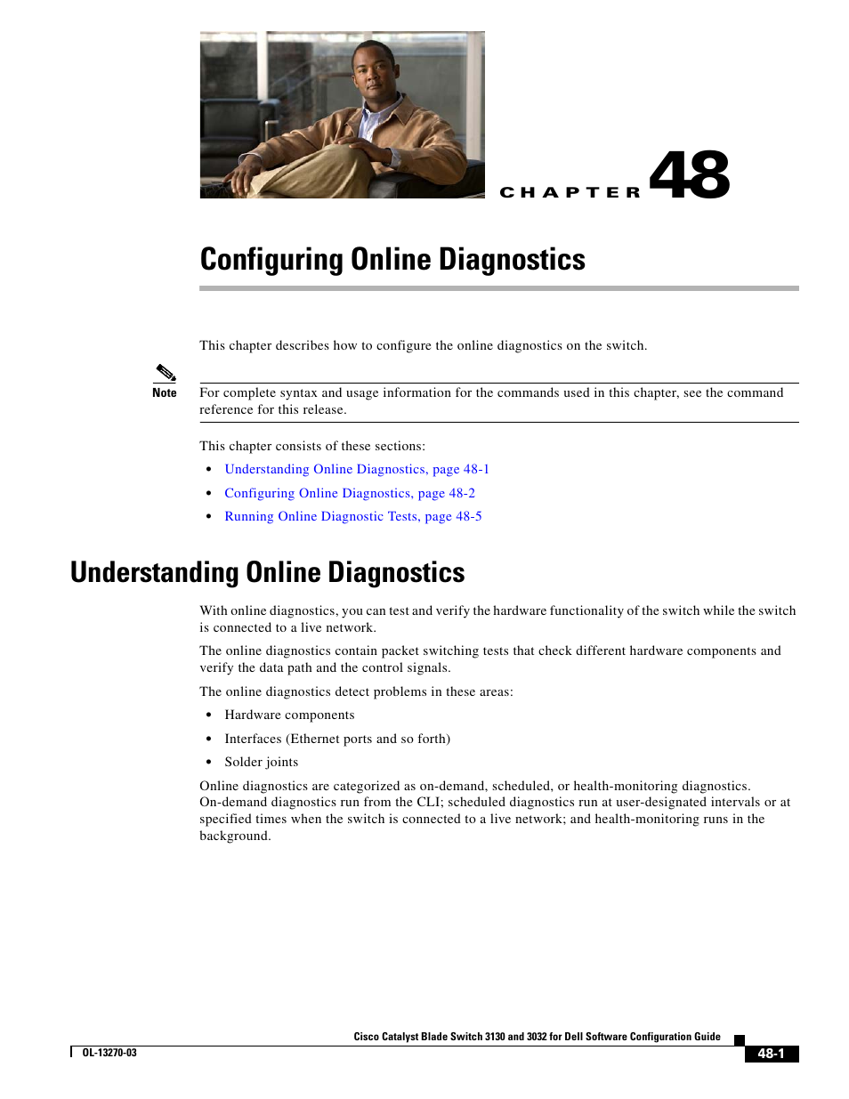 Configuring online diagnostics, Understanding online diagnostics, C h a p t e r | Dell POWEREDGE M1000E User Manual | Page 1197 / 1316