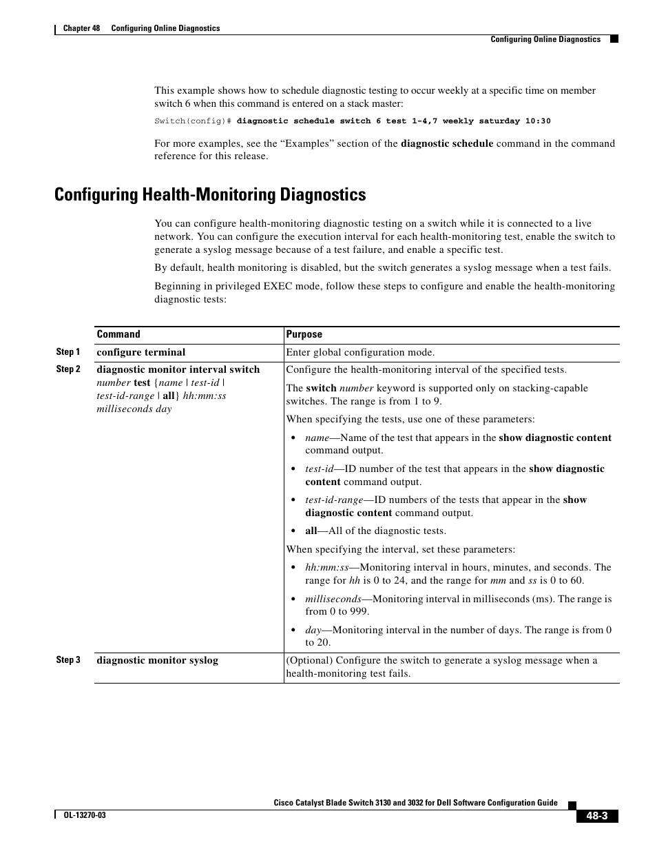 Configuring health-monitoring diagnostics | Dell POWEREDGE M1000E User Manual | Page 1199 / 1316