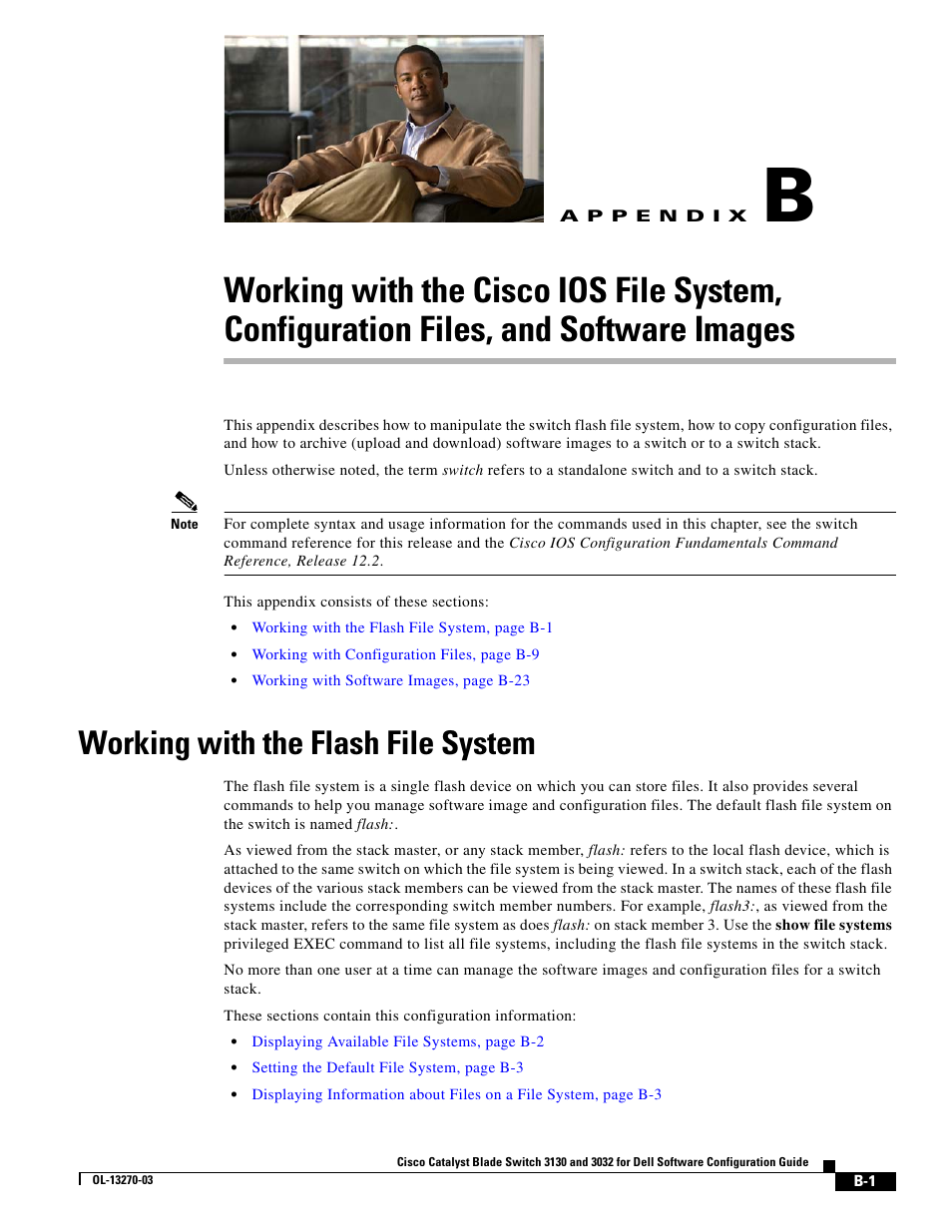 Working with the flash file system, A p p e n d i x, Images | Appendix b | Dell POWEREDGE M1000E User Manual | Page 1207 / 1316