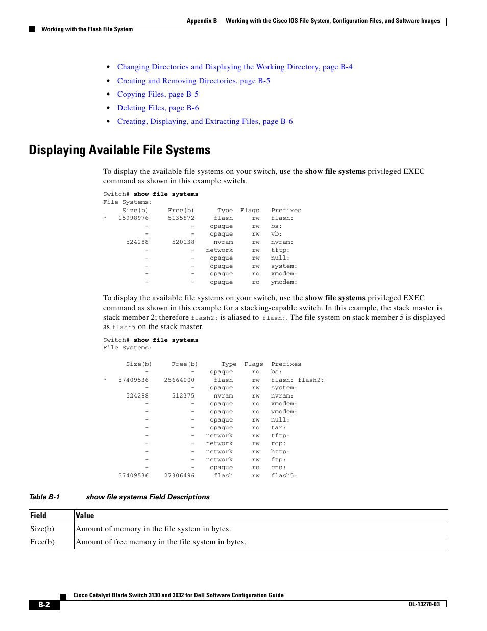 Displaying available file systems | Dell POWEREDGE M1000E User Manual | Page 1208 / 1316