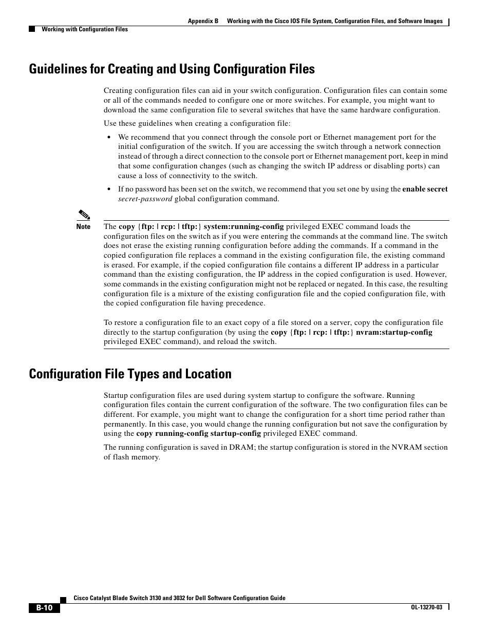 Configuration file types and location | Dell POWEREDGE M1000E User Manual | Page 1216 / 1316