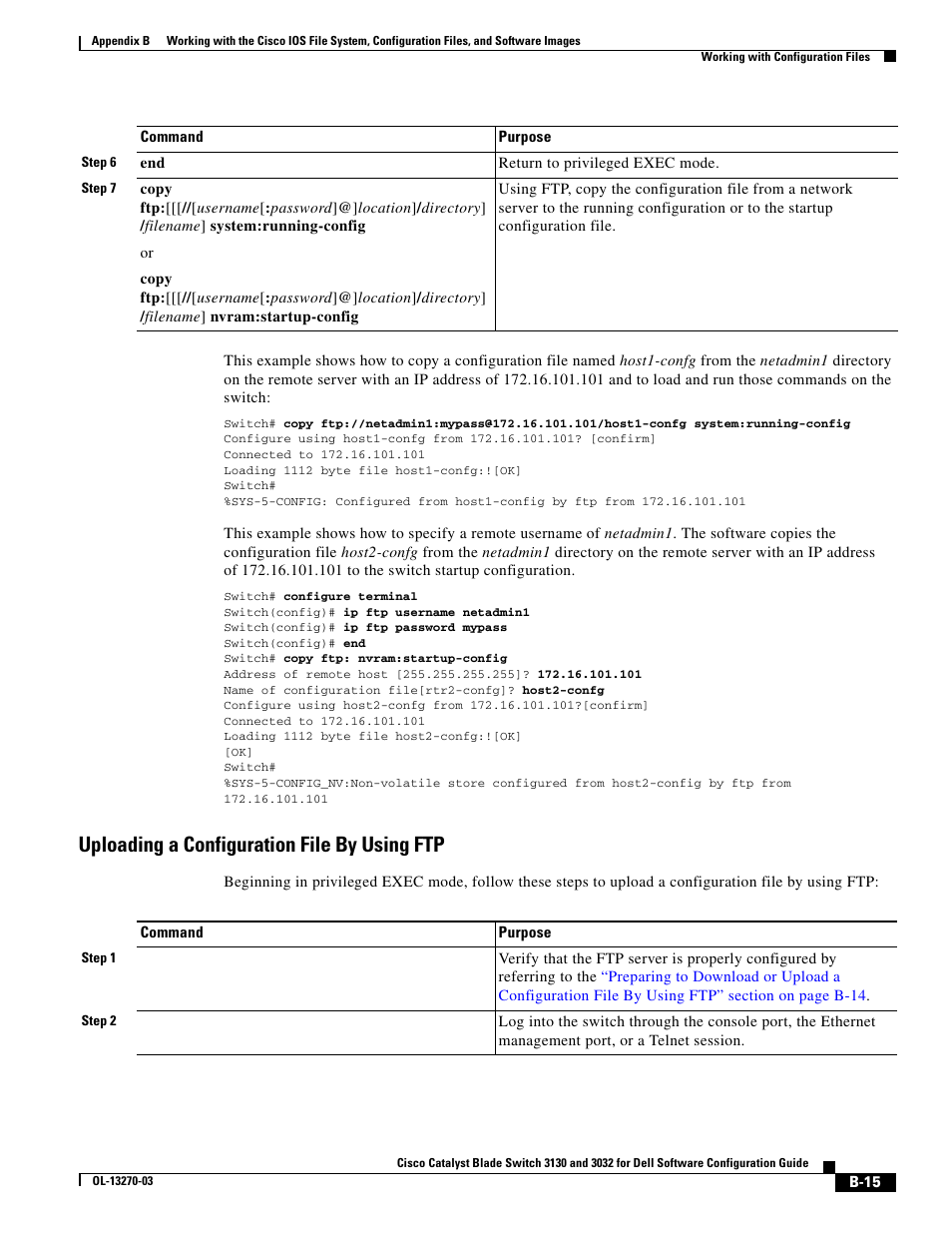 Uploading a configuration file by using ftp | Dell POWEREDGE M1000E User Manual | Page 1221 / 1316