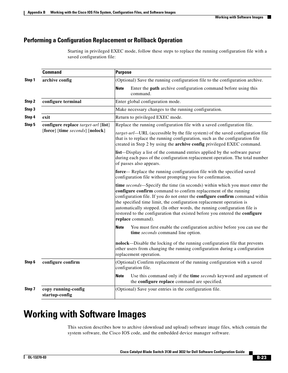 Working with software images, Working | Dell POWEREDGE M1000E User Manual | Page 1229 / 1316