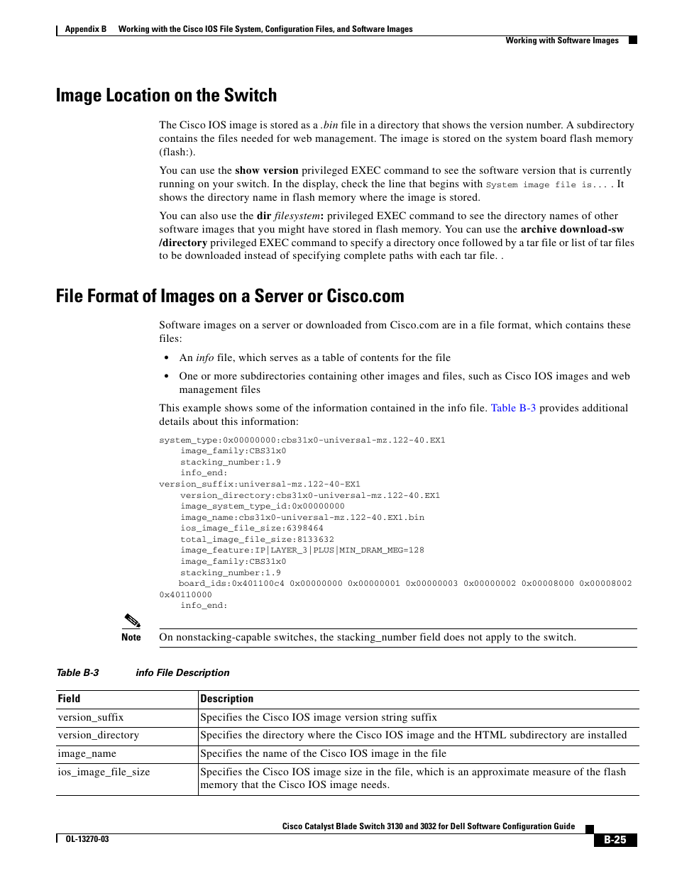 Image location on the switch, File format of images on a server or cisco.com, File format of | Dell POWEREDGE M1000E User Manual | Page 1231 / 1316